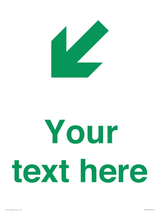 Custom Safe Condition inverse: Green Down left right arrow